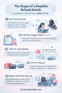 Deepfake refund attacks