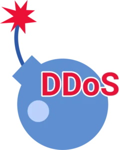 illustration representing a denial-of-service style cyber threat